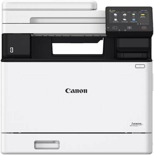 Canon i-SENSYS MF752Cdw Multi-Funtional Laser Printer, Print, Copy, Scan, Up to 33ppm Print Speed, 5" LCD Color Touch Panel, Up to 1200 x 1200 dpi Print Resolution, 50-Sheet ADF, White | 752cdw