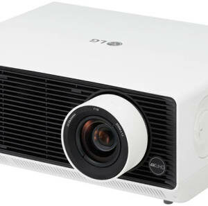LG ProBeam 5000-Lumen 4K UHD Short-Throw Laser DLP Projector, 4K UHD Resolution, Up to 20000H Laser Lifespan, Built-In Dual 5W Speakers, 2 x HDMI 2.0 & 2 x USB-A 2.0, White | LGBU53PST.AMA