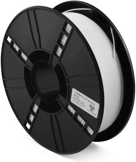 Two Trees PLA Filament, 1.75mm Diameter, No Bubbles, No Irritating Smell, 0.02mm Dimensional Accuracy, Environmentally Friendly Materials, White | 160101017