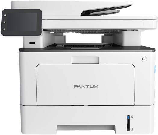 Pantum BM5100FDW Mono Multifunction Laser Printer, Print, Copy, Scan, Fax, Up to 40 ppm Print Speed, 3.6" Touch Screen Operation Panel, Flatbed + DADF Scanner, White | BM5100FDW