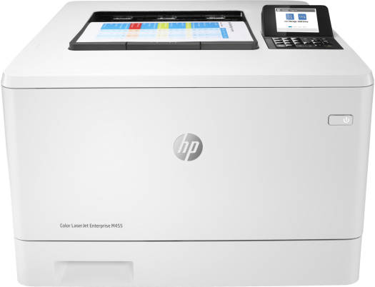 HP Color LaserJet ENT M455dn Laser Printer, Auto Duplex Printing, Up to 28ppm Print Speed, Wi-Fi Direct Printing, 2.7" Color  Display, 250 Sheet Input Tray, USB 2.0 / Gigabit Ethernet, White | 3PZ95A
