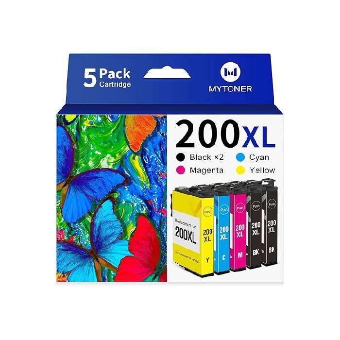 Epson 200 (4 Pack) Durabrite Ultra Ink Cartridge - Cyan/Magenta/Yellow/Black