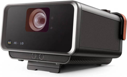 ViewSonic X10-4K True 4K UHD Short Throw LED Portable Smart Home Theater Projector, 2400 LED Lumens, Bluetooth & Wi-Fi, 0.8 Short Throw Ratio, Built-in Speakers, Black | VS17612