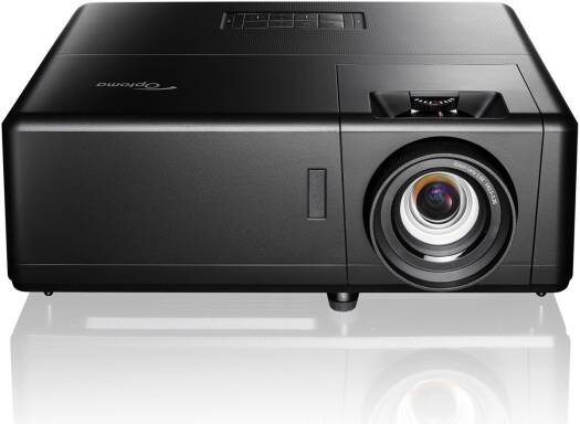 Optoma UHZ55 4K UltraHD HDR Smart Home Theatre Laser DLP Projector, 3000 Lumens Brightness, PureMotion, Voice Control & Built-In Media Player, Wi-Fi & Ethernet Connect, 3 x HDMI, Black | UHZ55