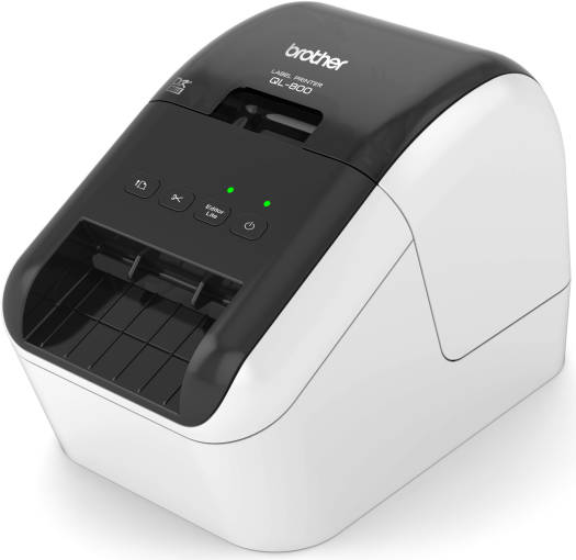 Brother QL-800 High-Speed Professional Label Printer, Prints on Labels up to 2.4" Wide, Up to 300 x 600 dpi Print Resolution, Prints up to 93 Labels per Minute, USB Connectivity, Black-White | QL800