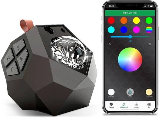 Azan Star Projector Night Light for Kids, Muslim Night Lights, Remote Rotating Galaxy Children's Bedside lamp Multi-Color Lighting Mode Built-in Qur'an