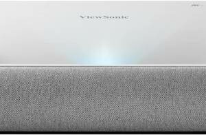 ViewSonic X2000L-4K 4K HDR Ultra Short Throw Smart Laser Projector2,000 ANSI Lumens, WiFi / Bluetooth, HDR/HLG Support, Harman Kardon Audio with Dolby/DTS support, USB / HDMI / RJ45, White | X2000L-4K