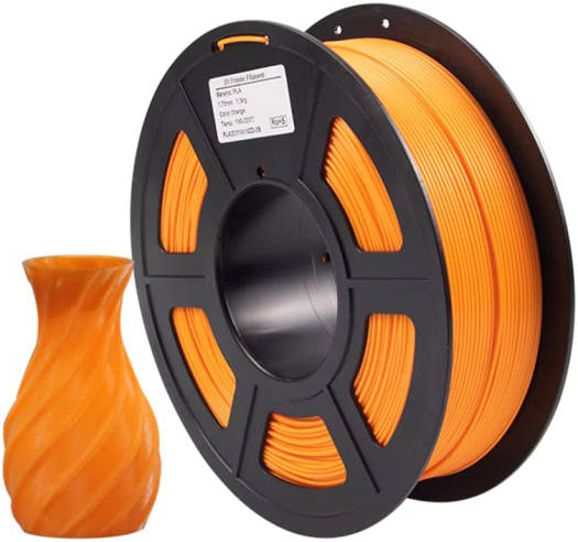 iSANMATE PLA 3D Printer Filament, 1.75mm Diameter, OEM & ODM, 40-80mm/S Print Speed, Dimensional Accuracy +/- 0.03 mm, 2.2 lbs (1 kg), Orange | PLA-Orange
