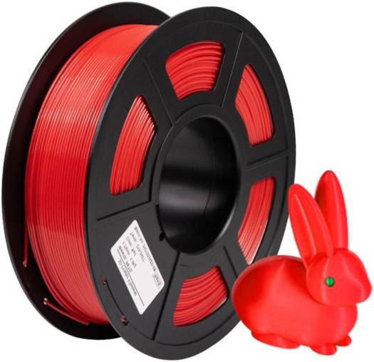 iSANMATE 3D PETG Printer Filament, Dimensional Accuracy +/-0.03mm,1.75mm, 197mm Spool Diameter, 65mm Spool Width, 57mm Spool Hub Hole Diameter, 1kg (2.2lb), Red | PETG-Red