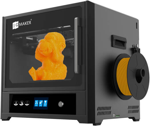 JGMaker A6 Pro 3D Printer, 4.3" Touch Screen, Auto Leveling, High-Precision Bearings, 32-bit Soundboard, Metal Construction, Bendable Print Bed, Black | A6-Pro