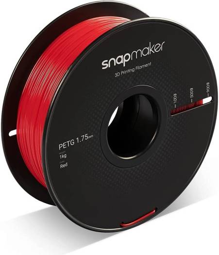Snapmaker 1.75mm PETG Filament, 1 Kg, Red | 34014