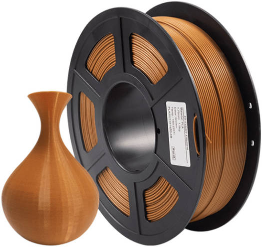 iSANMATE PLA 3D Printer Filament, 1.75mm Diameter, OEM & ODM, 40-80mm/S Print Speed, Dimensional Accuracy: +/- 0.03 mm, 2.2 lbs (1 kg), Brown | PLA-Brown