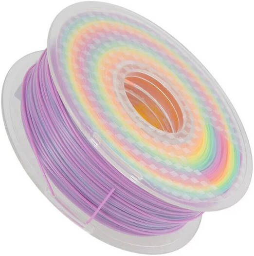 Two Trees PLA Gradient Rainbow Filament, 1.75mm Diameter, 40-100mm/s Printing Speed, Tangle Free & No Plugging, High Compatibility, Good Interlayer Adhesion, Gradient | 160101026