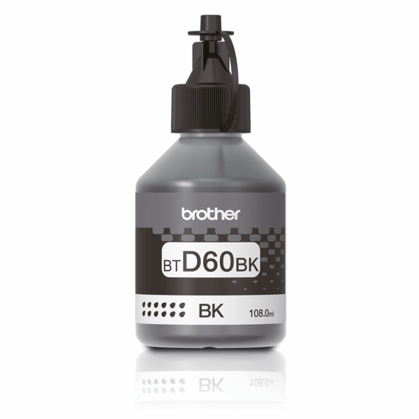 BrotheB TD60BKr Genuine High Yield Ink Bottle, Black
