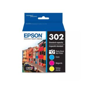 EPSON 302 Claria Premium Ink High Capacity Black & Standard Color Cartridge Combo Pack