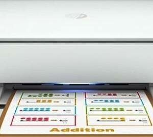 HP DeskJet Plus Ink Advantage 6075 5SE22C All-in-One Printer, White | 5SE22C