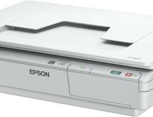 Epson DS-5500N WorkForce A4 Flatbed Document Scanner, 1200DPI Resolution, Ethernet Interface, 8 s/Page Scan Speed, Ready Scan LED Technology, White | DS-5500