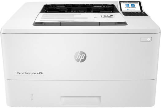 HP LaserJet Enterprise M406dn Printer, 2.7" Color Touchscreen Display, Up to 42ppm Print Speed, Auto Duplex Printing, White | 3PZ15A#BGJ
