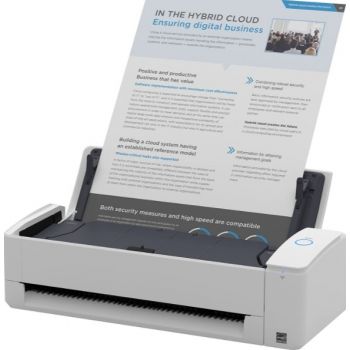 Fujitsu ScanSnap iX1300 Compact Wi-Fi Document Scanner, 600 Dpi Resolution, 2.4 GHz / 5 GHz Frequency Band, ADF, 3 Color LED, 30 ppm Scanning Speed, For Mac / PC, White | PA03805-B001