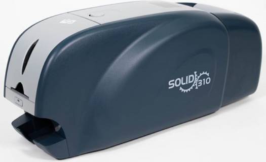IDP Solid 310S ID Card Printer, Color & Mono Single Sided Printing, Max. 17 sec./card, Edge-to-Edge Printing, Low Cost UV Printing, Flipper & Laminator Upgradable, Blue | 653556 - S31S