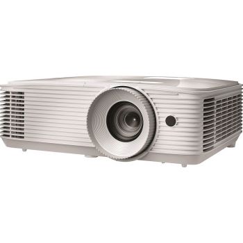 Optoma HD29HLV Full HD 1080P 3D Projector, 4500 Lumens, 4K HDR10 Ready, HDMI/VGA/USB, 50,000:1 Contrast Ratio, 1920 x 1080 Resolution, 10 Watts Speaker, White | E1P0A39WE1Z1