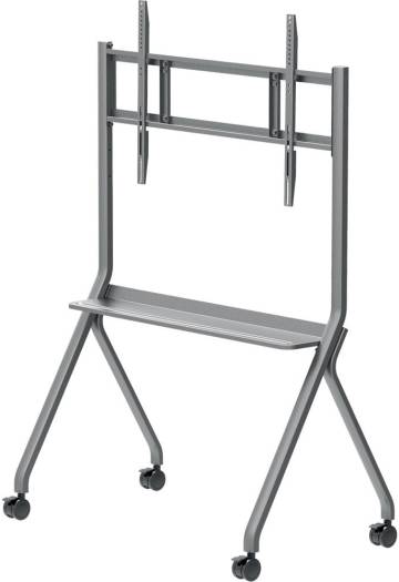 HISENSE Mobile Cart for Interactive Display, Fits up to 55-86" Display, 100kg Max Wight Capacity, 3 inch Castor Wheels, work With All Hisense Interactive Displays, Gray-Silver | MC086C