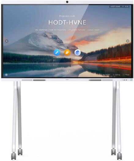HUAWEI IdeaHub B2 Conference Screen with Huawei Ideahub Rolling Stand, 86" 4K UHD D-LED Display, 60Hz Refresh Rate, 25ms Response Time, 20-Touch Points | IHB2-86PU / WB1M0IDEAHUB07-R