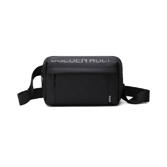 Golden Wolf GXB00129 Crossbody Bag - Black