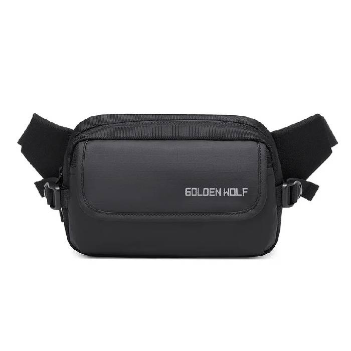 Golden Wolf Y00028 Crossbody Shoulder Bag Black