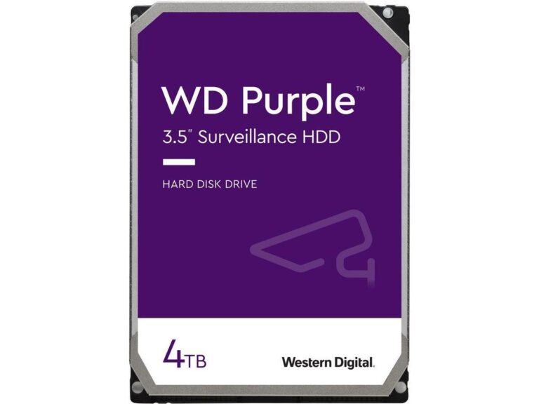WD Hard Drive - 4TB Purple Surveillance 3.5