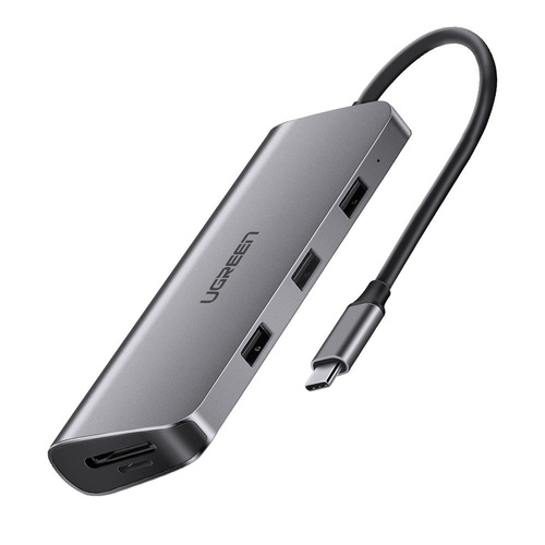 UGREEN USB-C to 3*USB 3.0 + HDMI + RJ45 + SD/TF Converter (8-in-1)