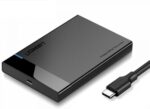UGREEN USB 3.1 2.5" Hard Drive Enclosure 6G with USB-A to USB-C Cable + USB-C to USB-C Cable