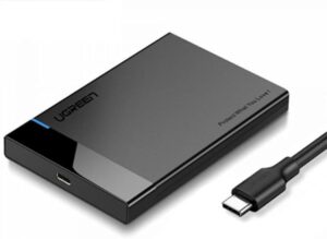 UGREEN USB 3.1 2.5" Hard Drive Enclosure 6G with USB-A to USB-C Cable + USB-C to USB-C Cable