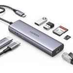 USB-C To 3*USB 3.0 A+HDMI+VGA+RJ45 Gigabit+SD/TF+AUX3.5mm+PD Converter (10-in-1)