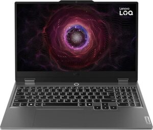 Lenovo LOQ 15ARP9 83JC0001US Laptop, AMD Ryzen 5–7235HS,12 GB RAM, 512GB SSD, GeForce RTX 3050 6GB, 15.6" FHD-Windows 11H