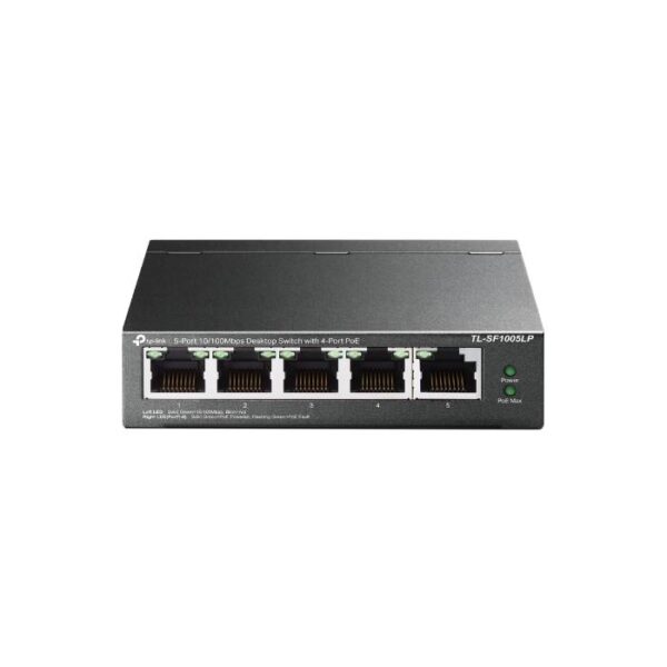 TP-Link TL-SF1005LP 5-Port 10/100Mbps Desktop Switch with 4-Port PoE