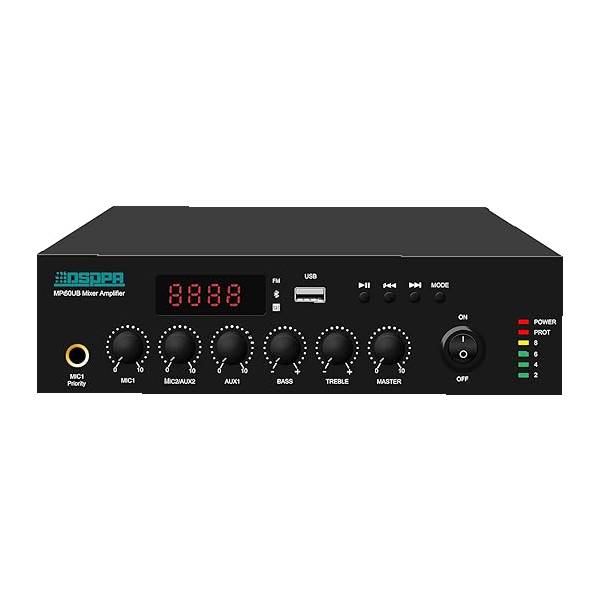 Dsppa MP60UB 60W Mini Digital Mixer Amplifier with USB & Bluetooth
