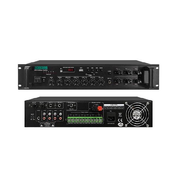 Dsppa MP610U 250W 6 Zones Paging Amplifier with USB/ SD/ FM/ Bluetooth